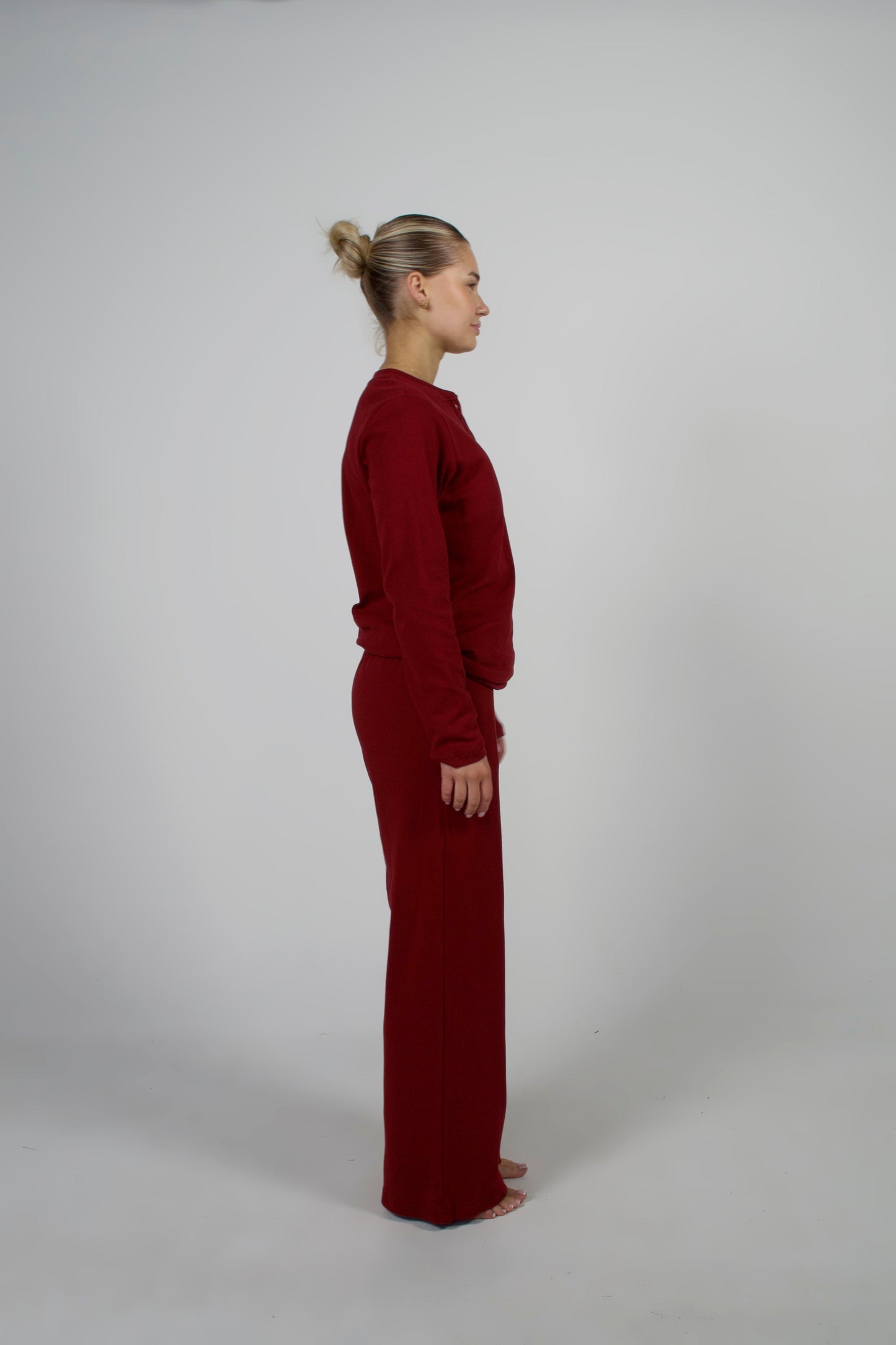 RED LONG SLEEVE PYJAMAS