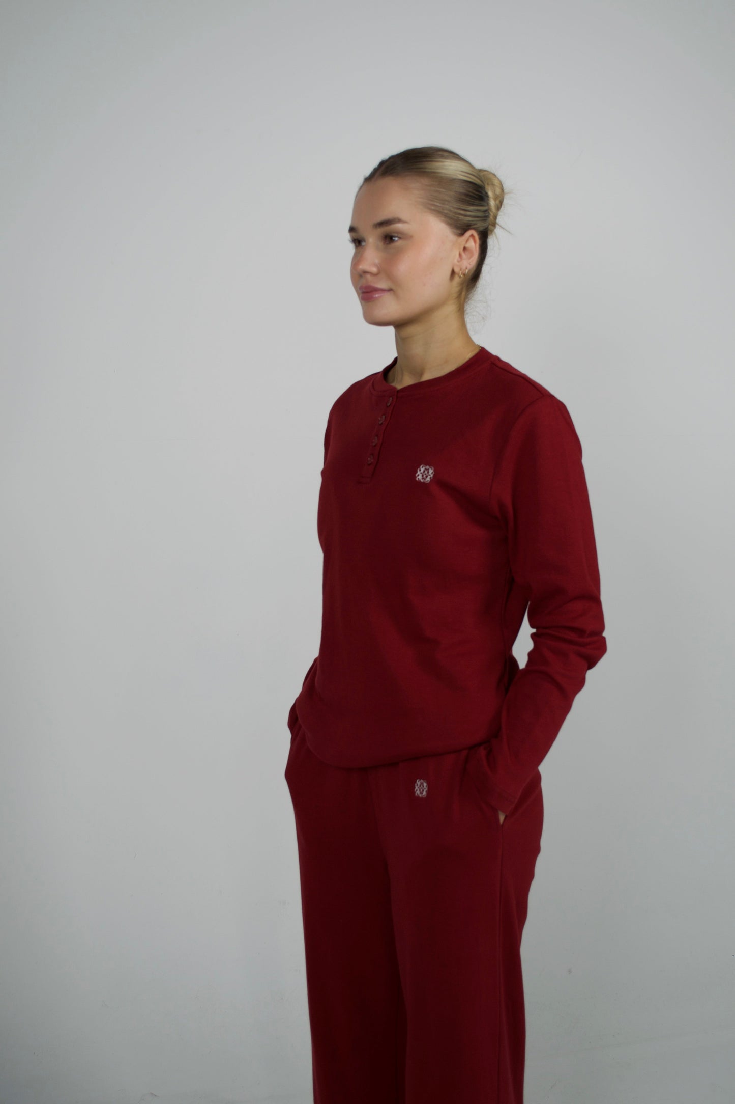 RED LONG SLEEVE PYJAMAS